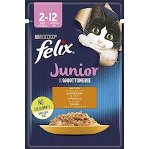 Purina Felix Pouch Junior Tavuklu Yavru Kedi Maması 26 x 85 G
