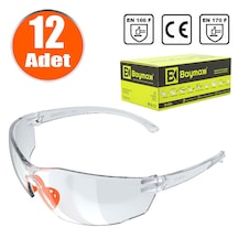 İş Güvenlik Gözlüğü Silikonlu Çapak Koruyucu Gözlük S1100 Şeffaf N11.4797