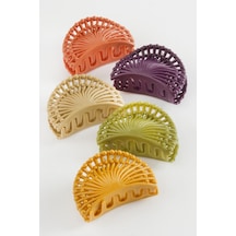 Yelpaze Renkli Mandal Toka 6 Cm Çok Renkli