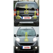 Fiorino. Combi 1.3 Multijet Dynamic 2022-2024 Multijet Siyah "j"premio Krom Yazısı-kaput-bagaj Arma