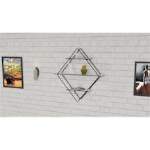 Dekoratif Metal Duvar Askılı Raf-banyo Rafı-kitaplık