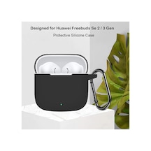 Huawei Freebuds Se 2 - Se 3 Kılıf Askı Aparatlı Mat Silikon Lavanta Grisi