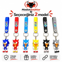 Sonic2 Silikon Anahtarlık Beyaz - Kahverengi