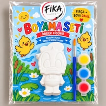 Ördek Figürü Taş Tozu Boyama Seti