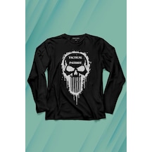 Tactical Patriot Military Vatansever Savaşçı Uzun Kollu Tişört Baskılı T-shirt 001
