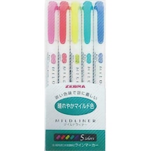 Zebra Midliner Fosforlu Kalem Seti 5Chc