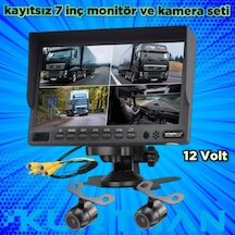 7 İnç Kayıtsız Monitör Ve 2 Adet Kelebek Kamera 12 Volt