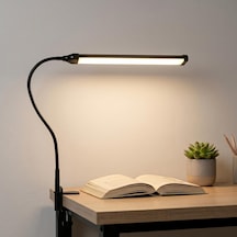 Led Masa Lambası 12w Usb Güç Girişli, Esnek Kol, Klipsli Tasarım, 3 Renk Sıcaklığı 2800k/420 Diğer