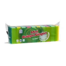 Fine Dreaming Mini Bulaşık Süngeri 10'lu - Tırnak Koruyuculu, Çok Amaçlı Temizli 8'li Avantaj P Tarı