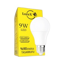 Lorex 9w Beyaz Işık Led Ampul