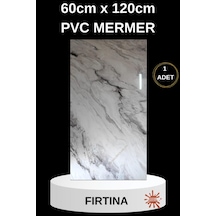 Alternatif Kaplama Uv Pvc Fırtına Mermer Desenli 1 Adet 60x120cm Ev Ofis Otel Duvar Kaplama Paneli