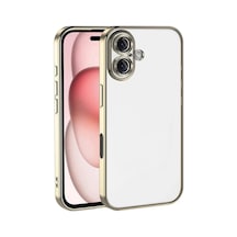 Apple iPhone Uyumlu, 17 Lensli Silikon - Gold