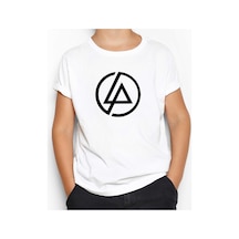 Zepplin Giyim Linkin Park Classic Logo Beyaz Çocuk Tişört Beyaz