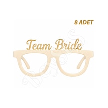 Bride To Be Konsepti Kağıt Gözlük Rose Gold 8 Adet Tüm Yaşlar