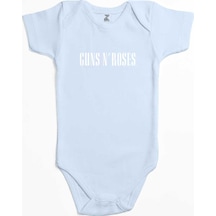 Zepplin Giyim Guns N Roses Logo Mavi Bebek Body Zıbın