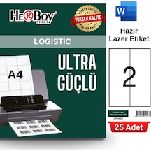 Herboy Hb-1297 105 X 297 Mm A4 Laser Etiket 25 Adet