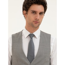 Cacharel Gri Slim Fit Yelek