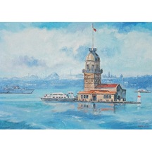 Kız Kulesi'nin Mavi Huzuru 50 x 70 CM