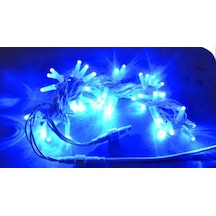 YILBAŞI LED IŞIK İP LED 10 MT MAVİ SABİT IP65 BEYAZ KABLO AL-80