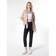 Colins 891 Maya Dar Kesim Normal Bel Daralan Paça Siyah Jean Kadın Pantolon Cl1061437 Denim