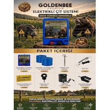 Goldenbee Start Kit Elektrikli Çit Sistemi Domuz Ve Ayı Kovucu 1000mt Adaptörlü Model Set-102