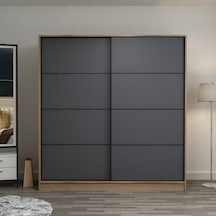 Minarmobilya Minar Kale210Y 2K Sürgülü Dlp 220G Cm - Dore Antrasit