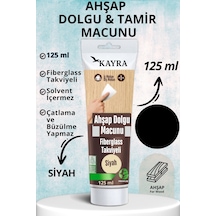 Siyah Renk Ahşap Tamir Macunu 125 Ml Mobilya Masa Dolap Sehpa Çizik Çatlak Giderici Parke Çatlak Dolgusu Parke Çizik Tamiri Lamine Parke Ve Ahşap Yüzeyler İçin Onarıcı Macun Tahta Tamirat Macunu Siyah