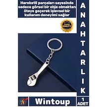 Anahtarlık Ayarlanabilir Metal Mini El Aleti Tasarım Fonksiyonel İngiliz Anahtarı Model Anahtarlık