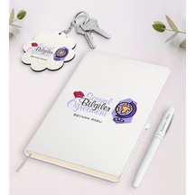 Kişiye Özel Sosyal Bilgiler Öğretmeni Beyaz Defter Kalem Ve Anaht N11.15896