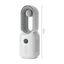 Hepu Hp-f29 Masaüstü Işıklı Type-c Şarjlı Bluetooth Hoparlörlü Sessiz Kule Tipi Fan