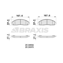 Isuzu D-max On Fren Balatasi 2.5d 2006-2012 Braxıs Ab0377