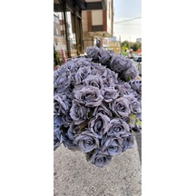 Rüzgar Yapay Çiçekçilik 40 Cm Mavi Pastel Gül Pastel Mavi