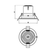 Pomeron Gömme Spot Işık 5w 330 Lumen 4000k Gün Işığı 0.25 KG