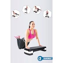 Spor Byfit 2 Kademeli Kaymaz Taban Fitness Egzersiz Step Tahtası