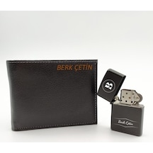 Kişiye Özel Metal Benzinli Zippo Tarzı Çakmak & Kişiye Özel Cüzda