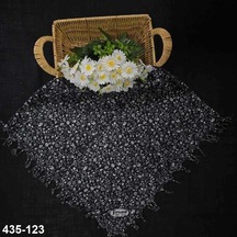 Firuze Eşarp Firuze Desenli Sökme Boncuklu Eşarp 435-123 Çok Renkli