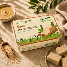 Organik Glutensiz Şekersiz Tahin Helvası Sade 200 Gr.