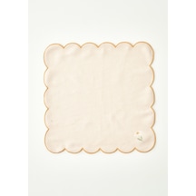 Bella Maison Daisy Scallop Kenar Peçete Bej 40x40 Cm