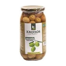 Kroisos Organik Çizik Yeşil Zeytin 600 G