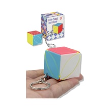 Skew Ivy Rübik Akıl Küpü Taşınabilir Anahtarlık Renkli Dayanıklı Magic Hızlı Dönüşlü Zeka Oyuncağı