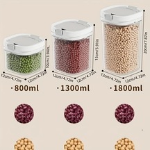 Awesomestore Ldq Büyük Şeffaf Kahve Saklama Kabı - Altın, 360 Sızdırmaz, Yeniden Kullanılabilir Şeffaf