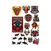 Boğa Sticker Set-8 17 Parça Telefon, Tablet, Defter, Laptop Sticker