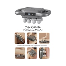Walke Premium Isıtmalı Çok Başlıklı Elektrikli Tüm Vücut Masaj Aleti V-01 Gri