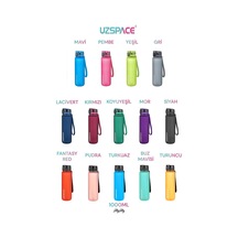 Büyük Boy 28 Cm 1000 Ml 1 Litre Tritan Su Matarası 14 Renk Fiftyfifty Softtouch Diğer