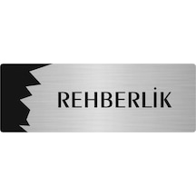 Metal Departman Kapı İsimliği, Yönlendirme Levhası Rehberlik 10x20 Cm Gümüş Renk