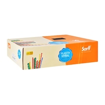 Sarff 16mm.kırmızı Delux Plastik Spiral 100 Adet