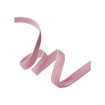 Pembe 12 Mm 5 Mt Dayanıklı Sert Yassı Elastik Şerit Lastik