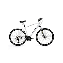 Bisan Trx 8500 Trekking Bisikleti 46cm HS 28" Mat Beyaz - Lacivert