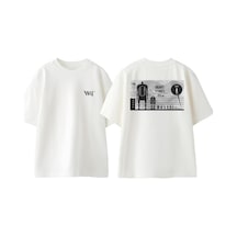 Thewert Levi And Titans Tasarım Sırt Baskılı Pamuk Beyaz Oversize T-shirt