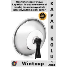 Kapak Isıya Dayanıklı Şık Mutfak Aksesuarı Yedek Parça Tutacağı Dikey Tasarım Tencere Kapağı Kolu